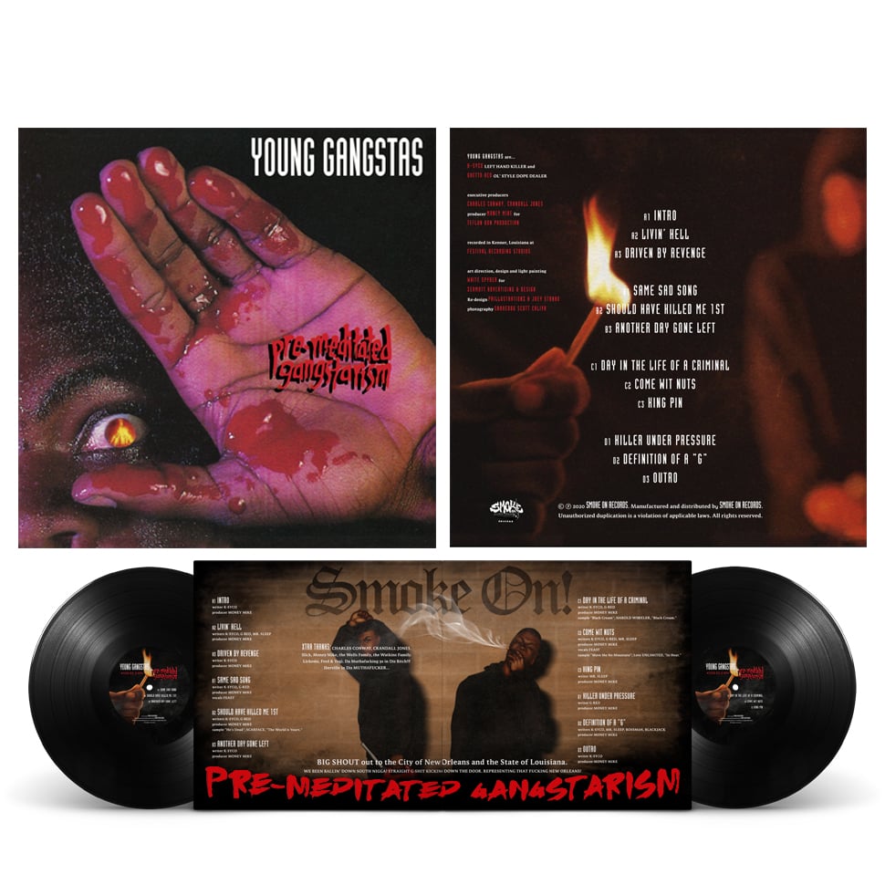 Young Gangstas - Premeditated Gangstarism Vinyl | Smoke On